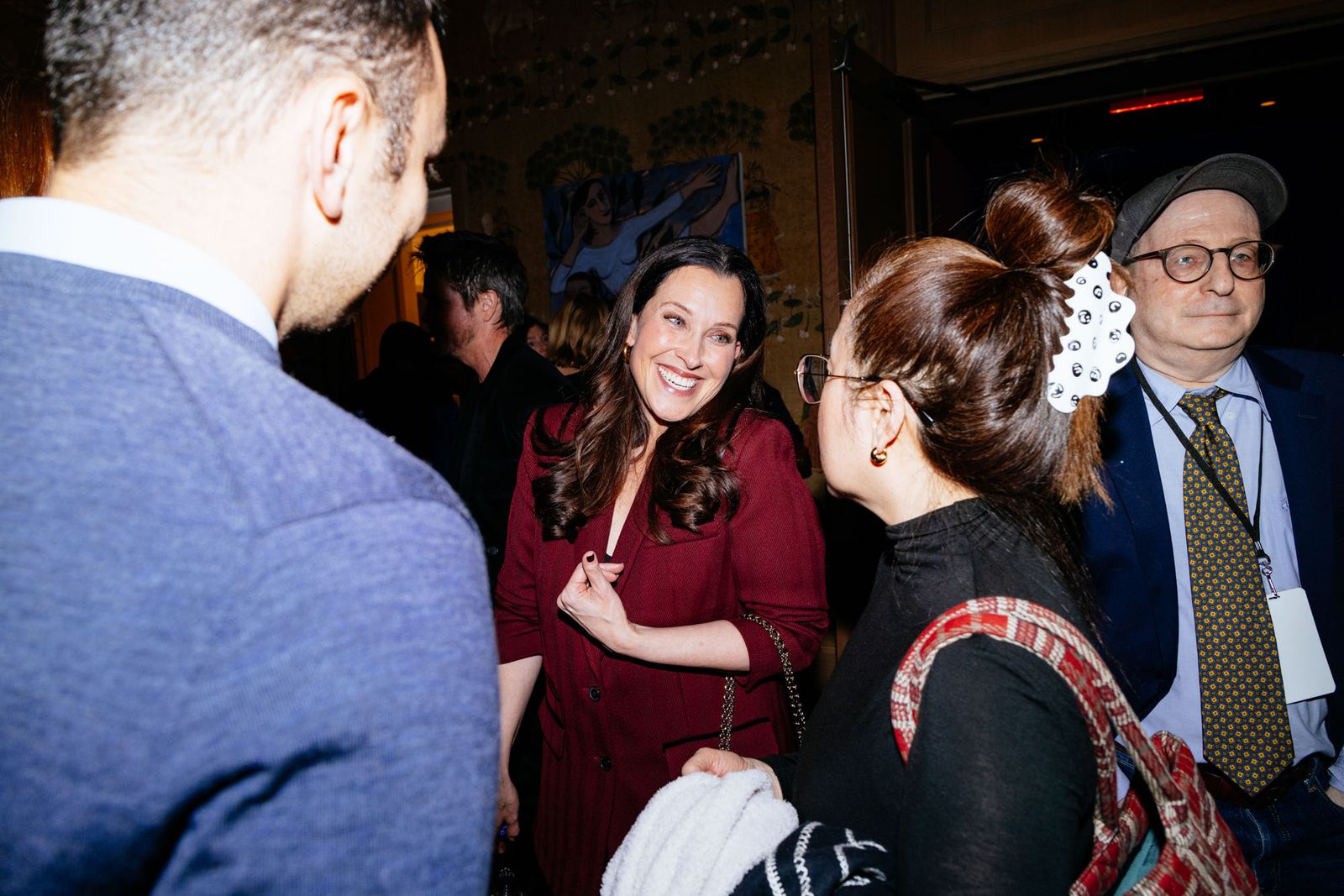 Image may contain Person Photobombing Adult Wedding Face Happy Head Smile Urban Accessories and Glasses