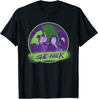 She-Hulk t-shirt / shop it <a href=    https://www.amazon.com/Marvel-Studios-She-Hulk-Disney-T-Shirt/dp/B0B727F1HK?ref_=ast_sto_dp&th=1&psc=1>here</a>%22 class=