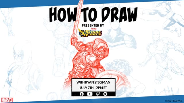 How to Draw Taskmaster Live! Presented by Marvel Strike Force