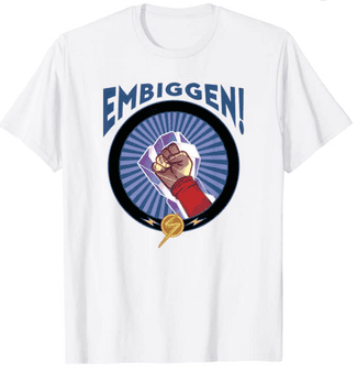Ms. Marvel Embiggen t-shirt / shop it <a href=https://www.amazon.com/Marvel-Embiggen-Fist-Poster-T-Shirt/dp/B09YVXC5MD?ref_=ast_sto_dp&th=1&psc=1>here</a>%22 class=