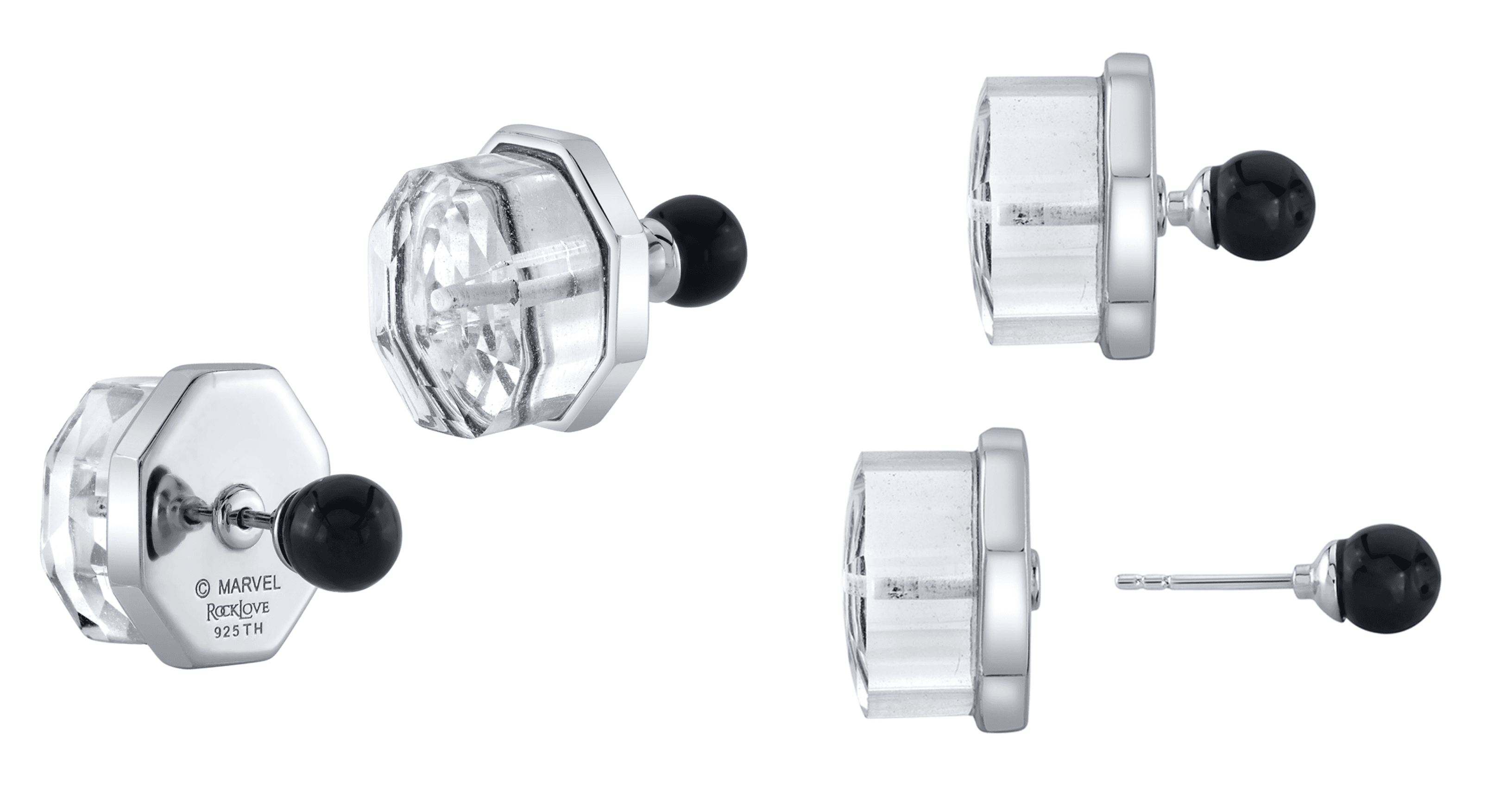 rock love earrings